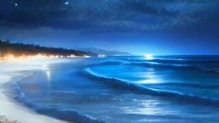 Luminous beach