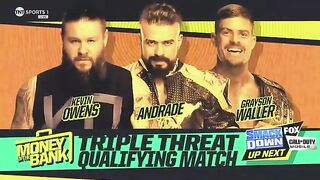 Kevin vs Andrade vs Waller, CRAZY Match