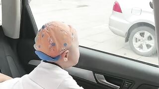 Cute_Baby_Playing_With_Car_Window,_Being_Taught_A_Lesson_By_Dad_#funny_#baby_#father_#cute_#comedy