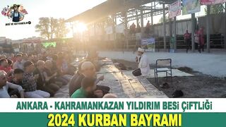 KURBANIMIZI KESTİK ALLAH KABUL ETSİN YILDIRIM BESİ ÇİFTLİĞİ 2024 KURBAN KESİM ORGANİZASYONU