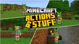 Resource pack ACTIONS STUFF in Minecraft pe,pc,xbox
