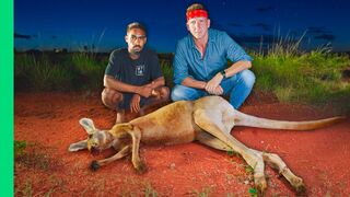 Rare Kangaroo Cooked Underground!! Aboriginal Earth Oven in Australia!!