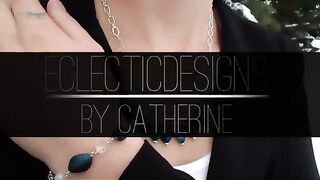 DIY Beaded Layer Chain Necklace and Bracelet Set _ Cat Fox Desgins.