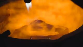 99.99_ Pure Gold Bitcoin Mass Production Process. Excellent Korean Gold Manufacturing Factory