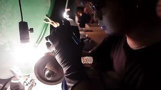 The process of making an Edo-Kiriko. The Japanese Finest glass craftsman.
