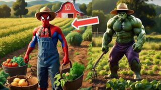 Spiderman as a Farmer