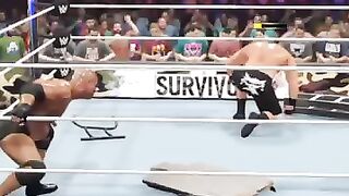 Goldberg Spears Brock Lesnar And Breaks His Ribs