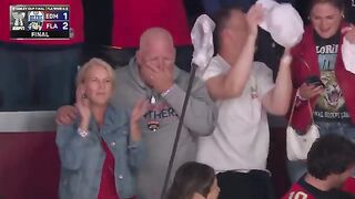 Tkachuk family celebrates a Stanley Cup, finally ❤️ Stanley Cup, 2024 NHL playoffs, game 7, Stanley Cup game 7, Oilers Panthers Game 7,