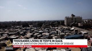 Gaza's displaced face sanitation crisis amid Israeli attacks and rising disease threats