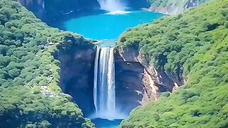 Amazing adventure  of waterfall