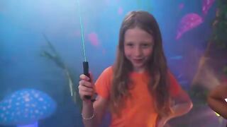 Nastya and Evelyn in wonderland