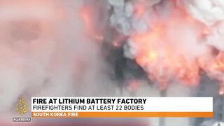Lithium battery plant fire in South Korea kills at least 22 2