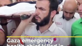 Gaza emergency health chief killed in Israeli air attack _ AJ #shorts
