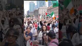 Palestine ke protest me Canada ne Awaz uthay