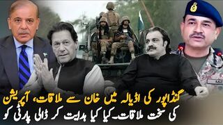 Ali Amin Gandapur Meet Imran Khan and Statement against New Operation