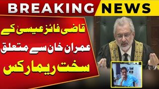 CJ Qazi Faez Isa's Strict Remarks about Imran Khan During Live Proceeding
