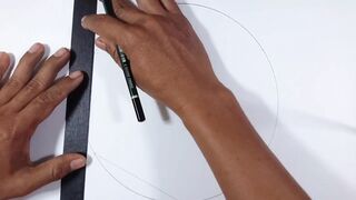 Drawing art geometric