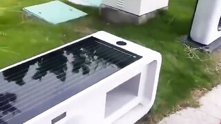 Ban public en panneaux solaires