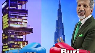 Antilia VS Burj Khalifa I #shorts #ytshorts #antilia #burjkhalifa #mukeshambani(1080p60).