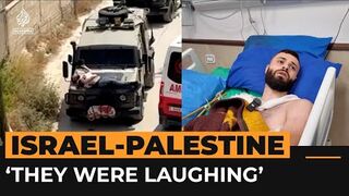 Palestinian shot and tied to Israeli army vehicle describes incident