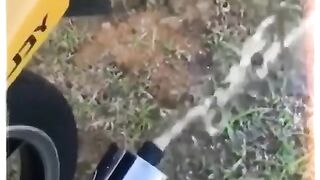 Because of children playing with water