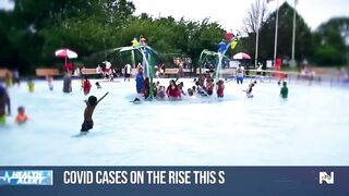 Covid on the rise again in dozens of states