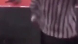 Fell because of the dancer's buttocks