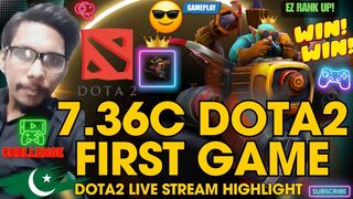 First Game New Patch 7.36c Dota2 Gameplay Highlight EZ MVP Free MMR | Dota2 New Meta 7.36c Gyro Pos4