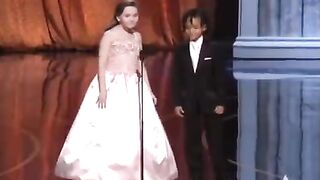 Will smith yells at young jaden smith at the oscars.