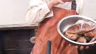 The man eating everything