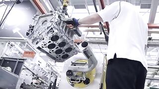 Bentley W12 Engine PRODUCTION ASSEMBLY MANUFACTURING PROCESS