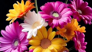 Be happy with beautiful flowers