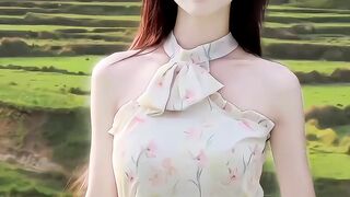 Smart and trendy summer fashion style by a cute girl