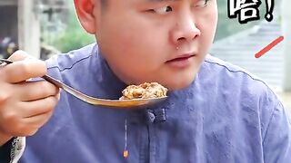 funny eating super spicy china