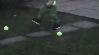 He Found So many Balls