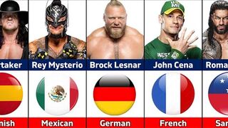 Origin of WWE Wrestlers