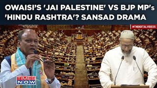 Owaisi Vs BJPs Gangwar Palestine Hindu Rashtra Chants In Lok Sabha