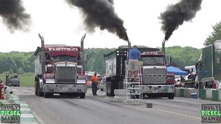 Epic Uphill Loaded Semi Drag Racing Action from Unc's Semi Stampede June 2024