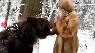 Wild Bear and Crazy Girl Friendship
