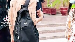 Girl no hand shake boy