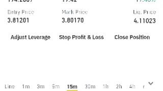 My live trade on binance