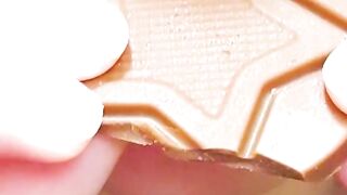 Oddly satisfying chocolate eating mukbang asmr