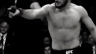 All hell breaks loos as Khabib Jumps ring to go after Dillon Danis.
