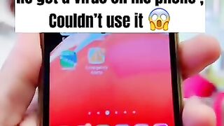 He got virus on his phone ????Fix it with a simple trick