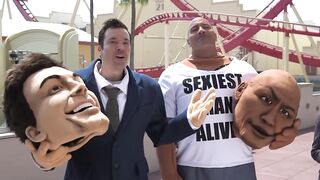 Mascot Photobomb with Dwayne Johnson