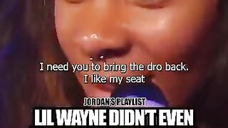 Lil Wayne was shook ....