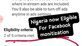 Breaking News: Nigeria Now Eligible for Facebook Monetization! What You Need to Know!