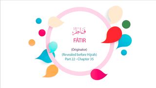 English Quran  Recitation Audio Chapter 35 - _Originator_ (Surah 35 - _Fatir_)