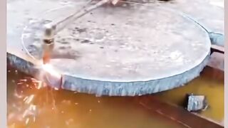 Coupe avec chalumeau