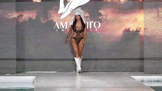 Rachael Pizzolato Runway walk for Amarotto Swimwear SLS Hotel Miami Swim Week Shows